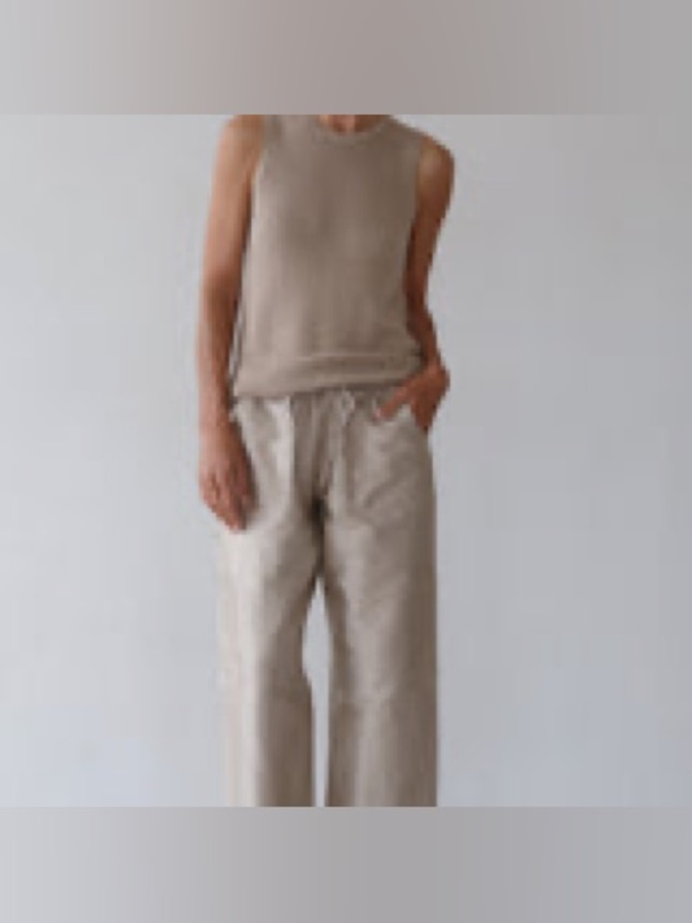 DONNI Taffeta Relaxed Drawstring Pant